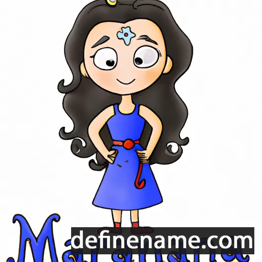 cartoon of the name Mariena