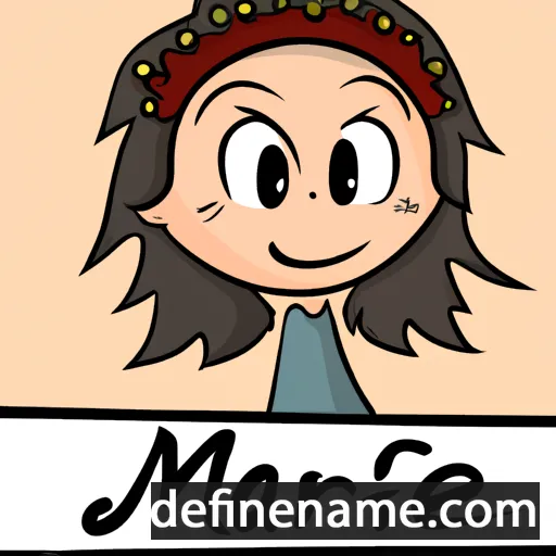 cartoon of the name Marifé