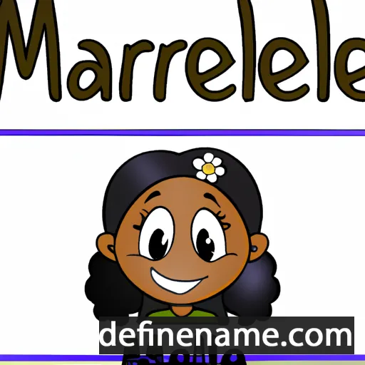 cartoon of the name Marihel