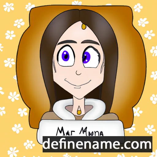 cartoon of the name Mariia