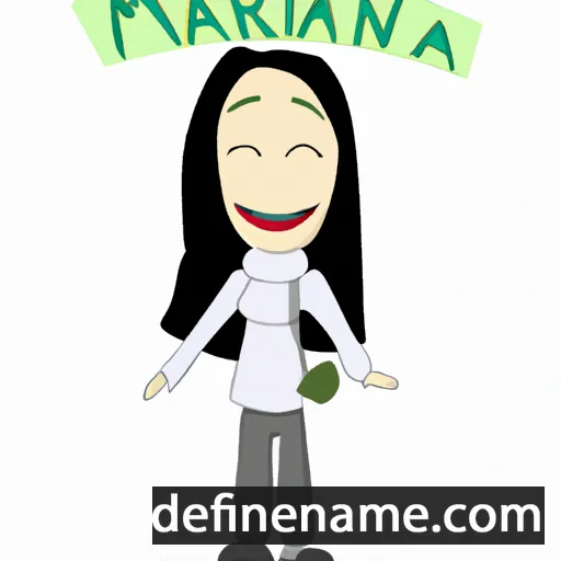 cartoon of the name Marijanna