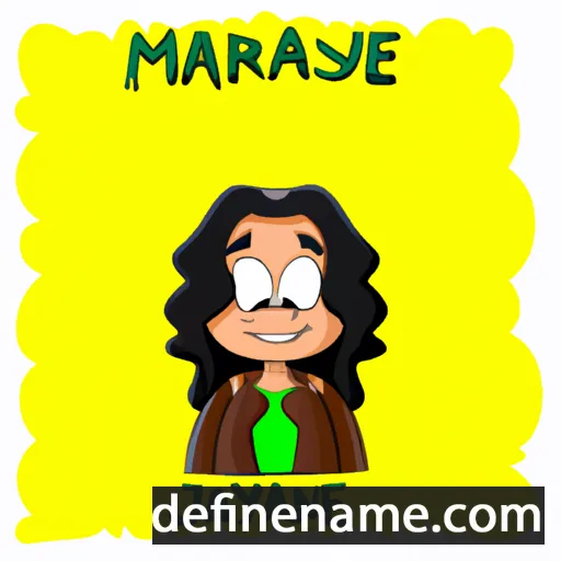 cartoon of the name Marijayne