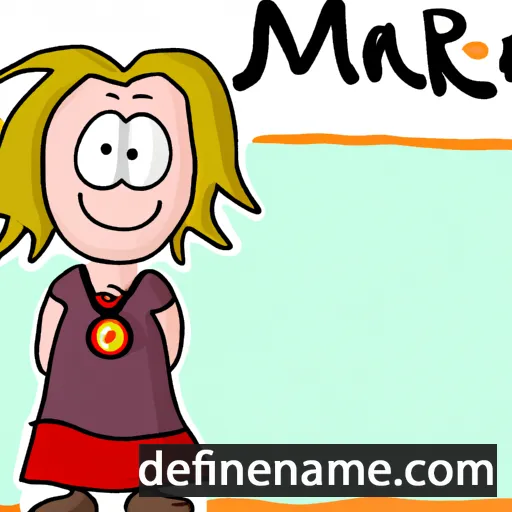 cartoon of the name Marije