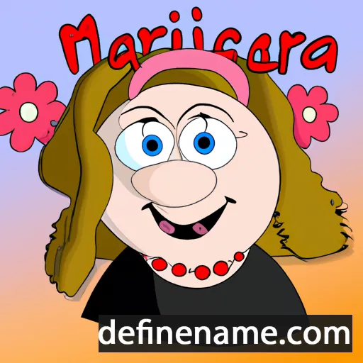 cartoon of the name Marijela