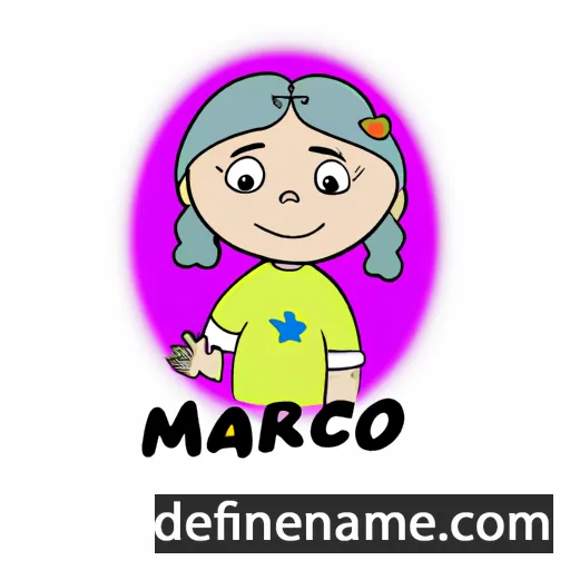 cartoon of the name Marijó