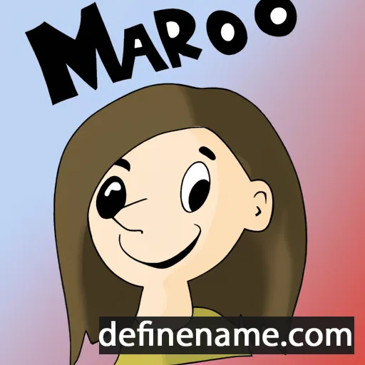 cartoon of the name Marijo