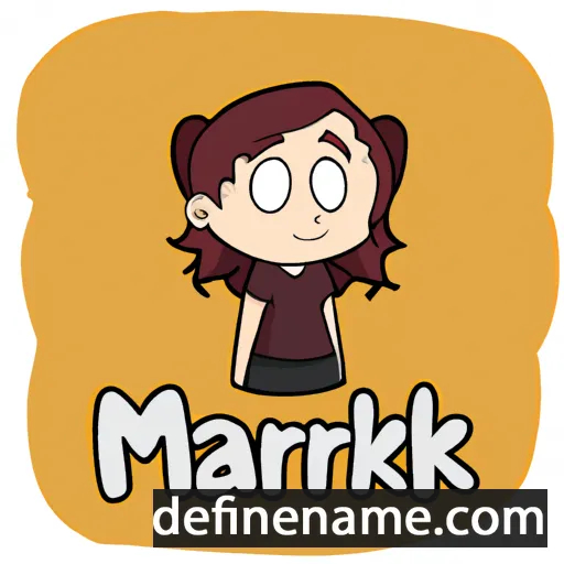 cartoon of the name Marikka