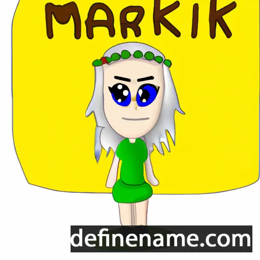 cartoon of the name Marikki