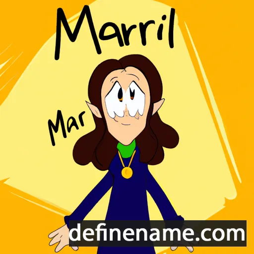 cartoon of the name Maril