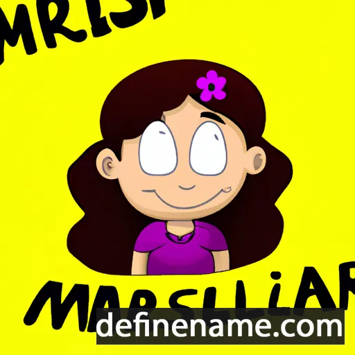 cartoon of the name Marilsa