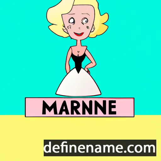 cartoon of the name Marilyne