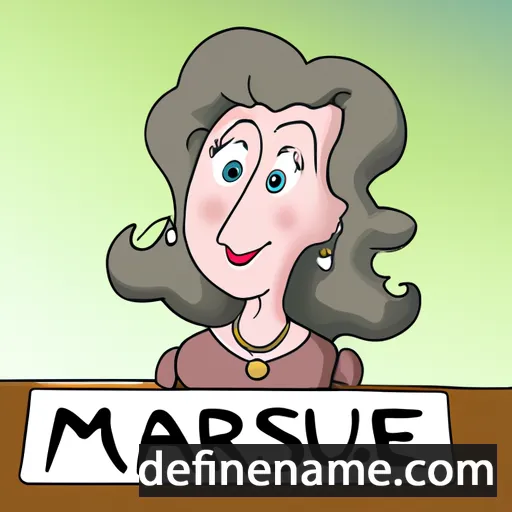 cartoon of the name Marilyse