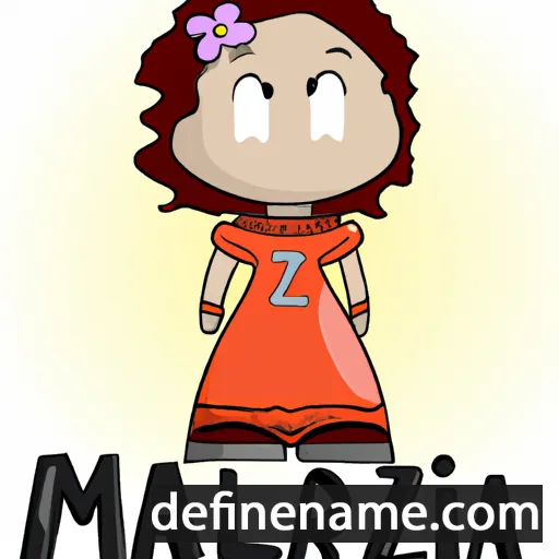 cartoon of the name Marilza