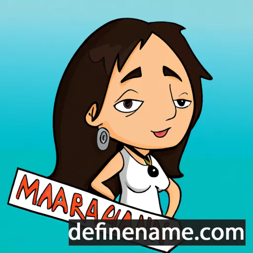 cartoon of the name Marinah