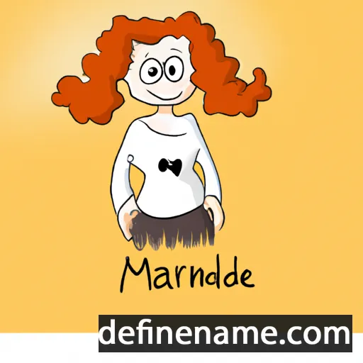 cartoon of the name Marinde