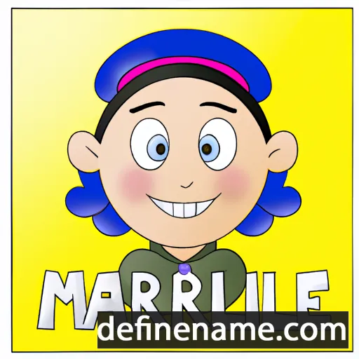 cartoon of the name Marinel