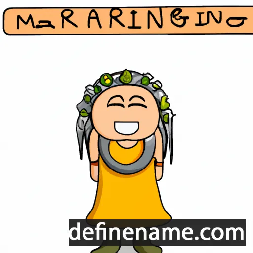 cartoon of the name Maring