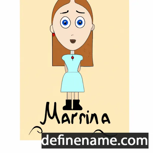 cartoon of the name Marinna