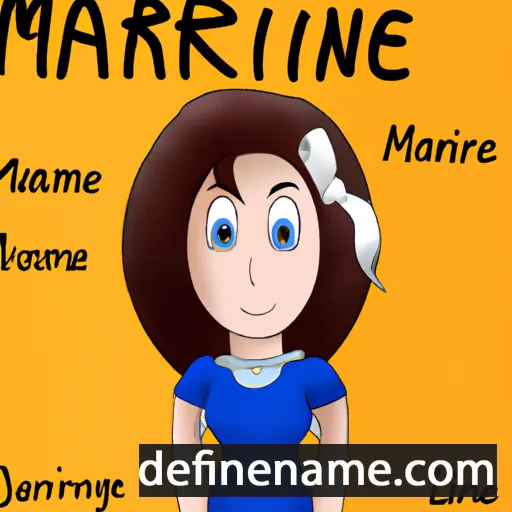 cartoon of the name Marinne