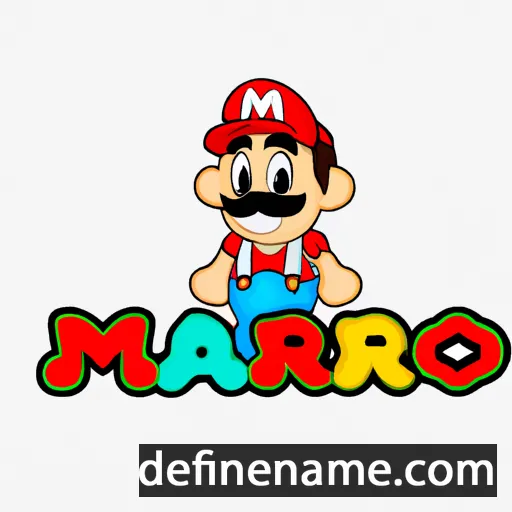 cartoon of the name Mariô