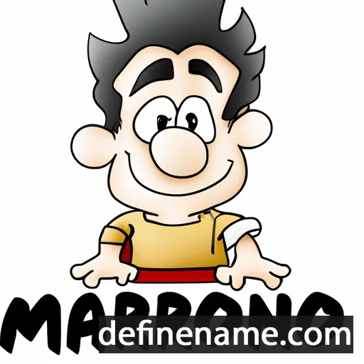 cartoon of the name Marione