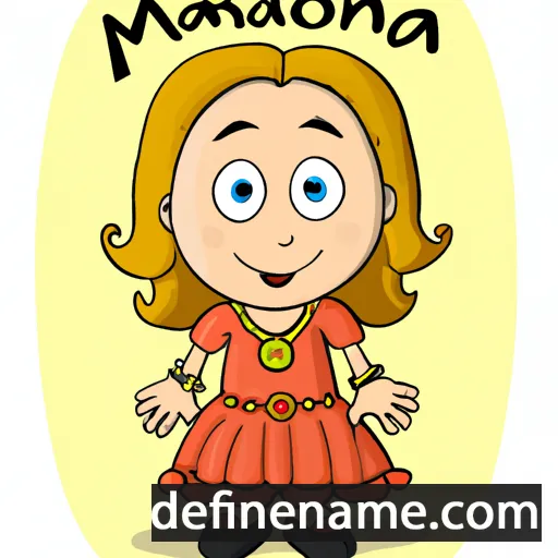 cartoon of the name Marionna