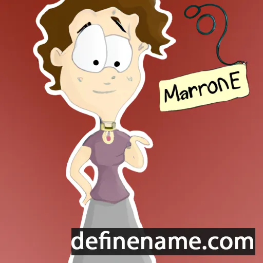 cartoon of the name Marionne