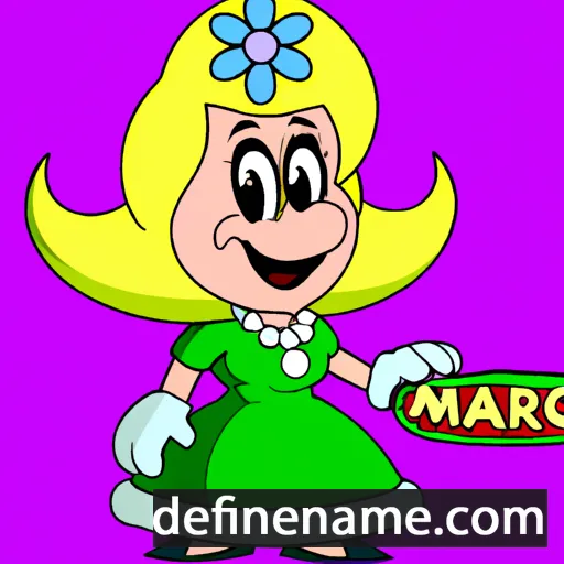 cartoon of the name Mariora