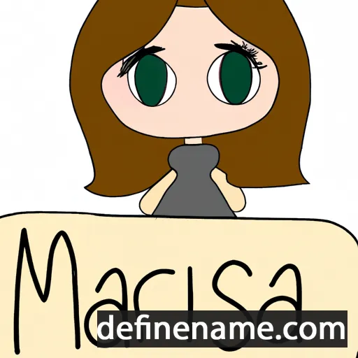 cartoon of the name Marisa