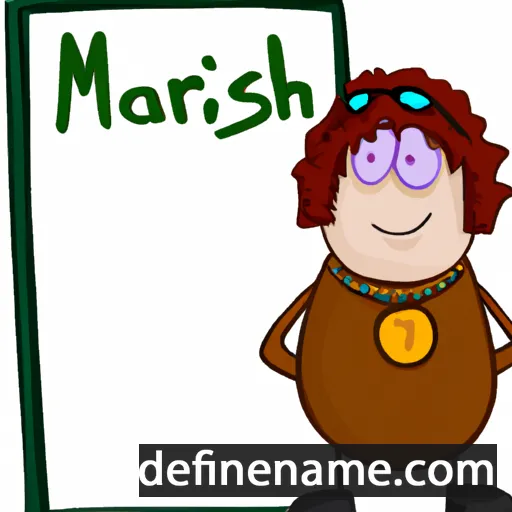 cartoon of the name Marish