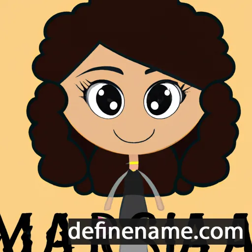 cartoon of the name Marissah