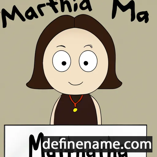 cartoon of the name Maritha