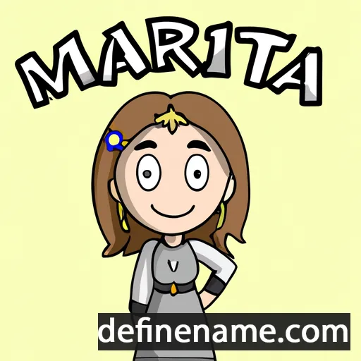 cartoon of the name Maritria