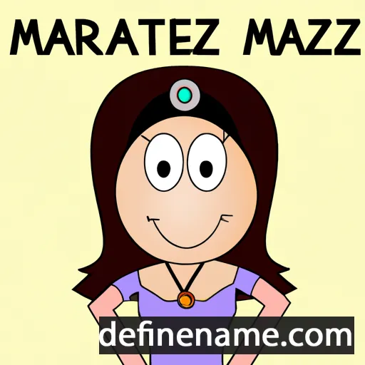 cartoon of the name Maritza