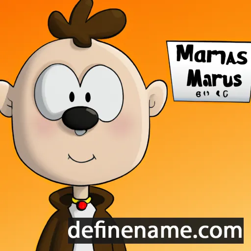 cartoon of the name Mariüs