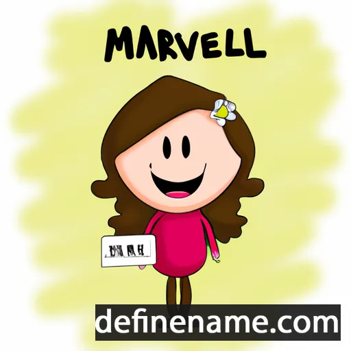 cartoon of the name Marivel