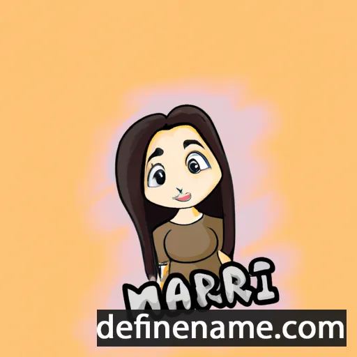 cartoon of the name Mariví