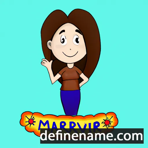 cartoon of the name Marivic