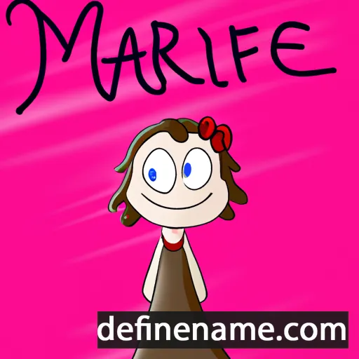 cartoon of the name Marixie