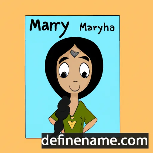 cartoon of the name Mariyah