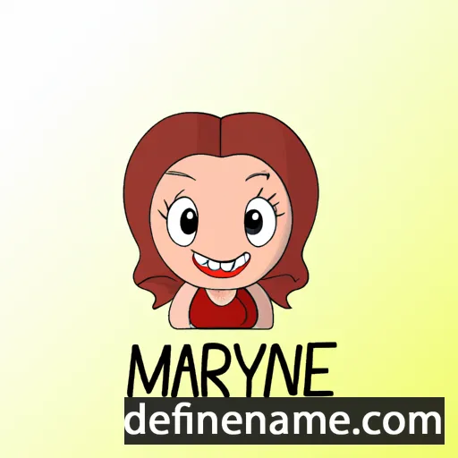 cartoon of the name Mariyne