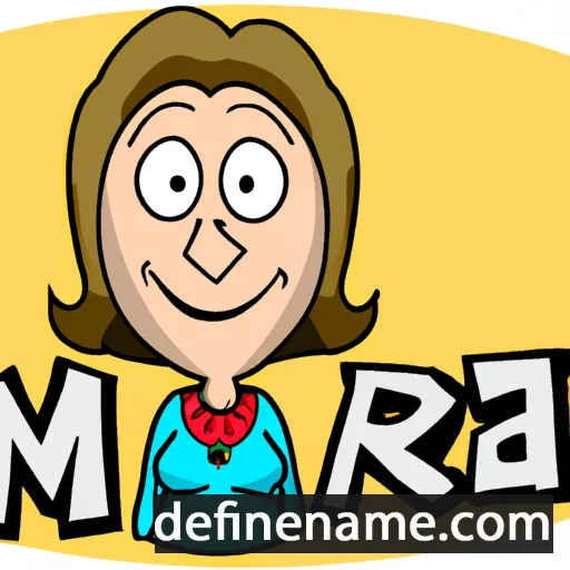 cartoon of the name Mariza