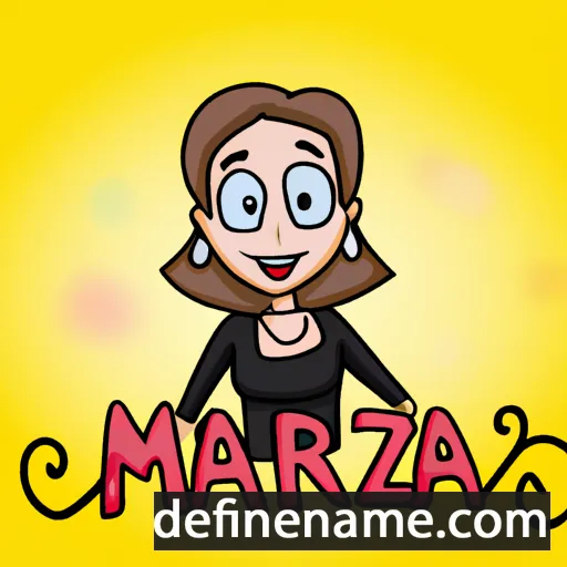 cartoon of the name Mariza