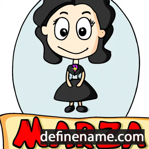 cartoon of the name Marizza