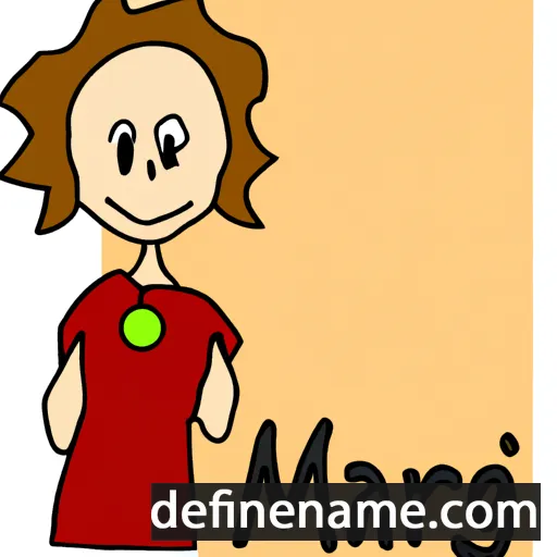 cartoon of the name Marj