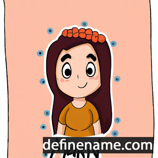 cartoon of the name Marjan