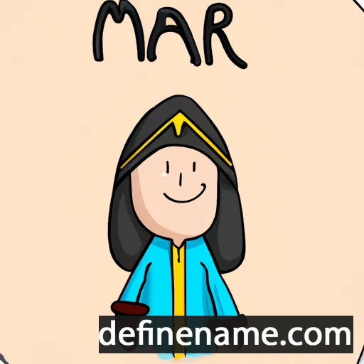 cartoon of the name Marjan