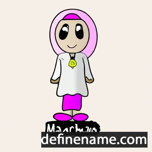 cartoon of the name Marjanah