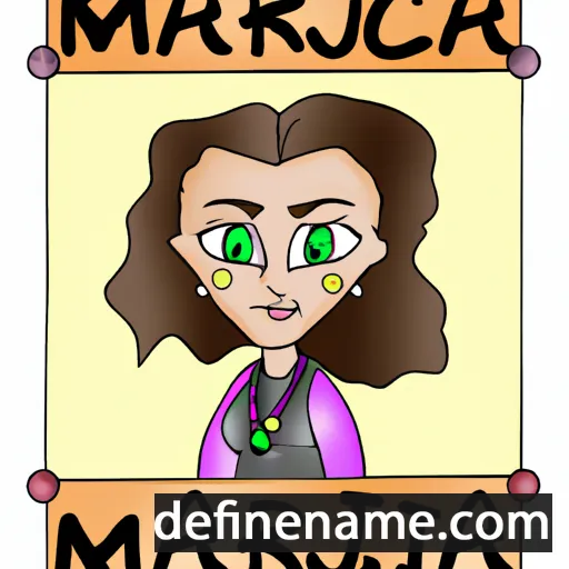 cartoon of the name Marjanca