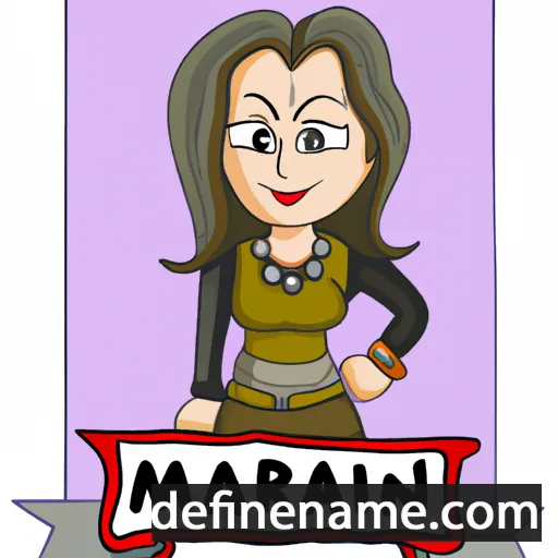 cartoon of the name Marjani